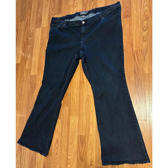 Torrid Luxe Slim Boot Super Stretch Blue Denim Jeans - Picture 4 of 6